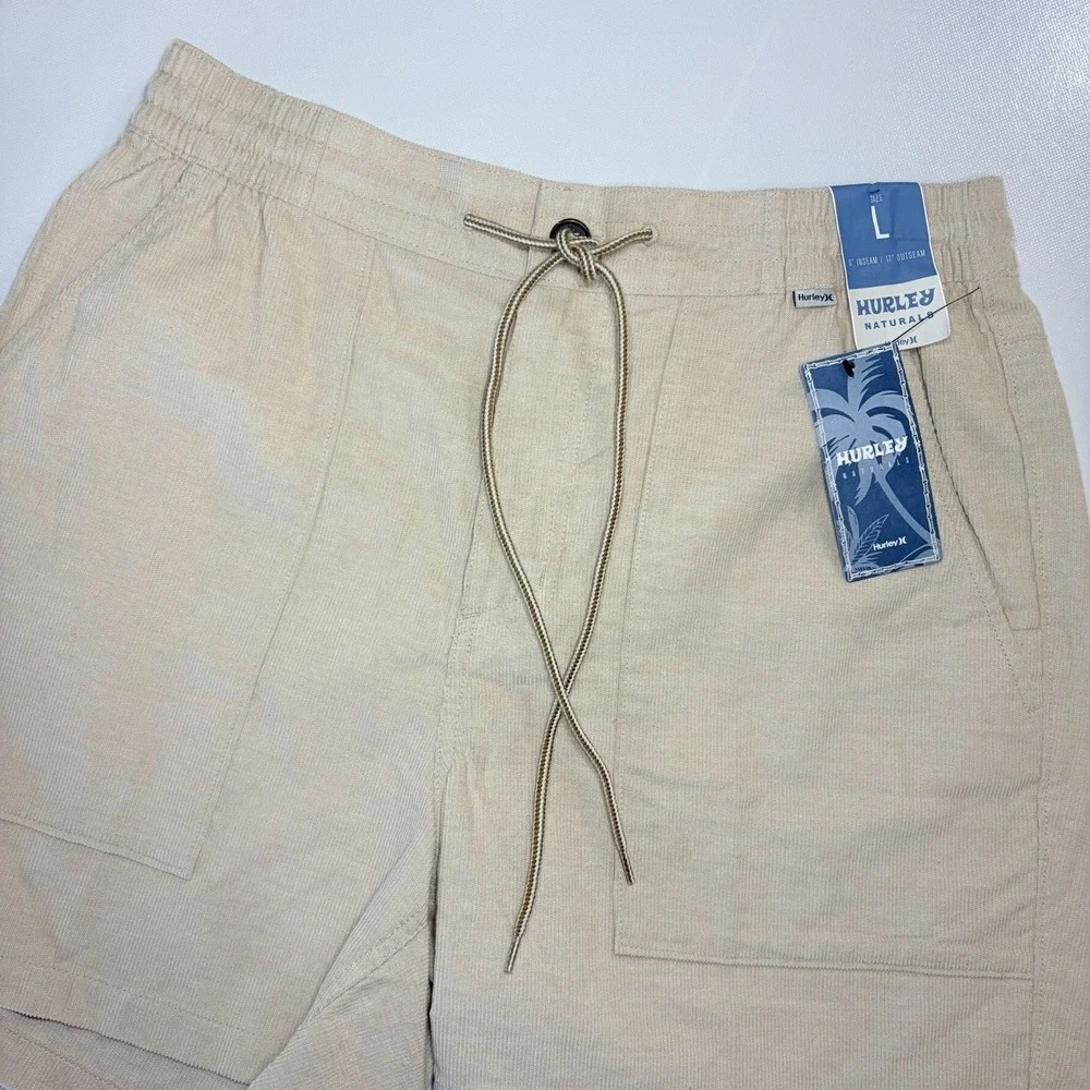Hurley Naturals Shorts Mens Large Oatmeal 6